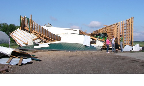 Storm damage at Neumiller's Image