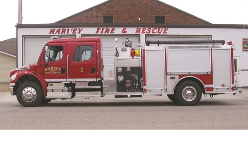 Harvey's new fire truck Image